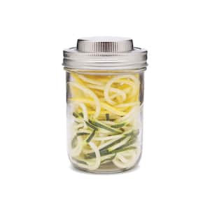 3 in 1 Stainless Steel Spiralizer for Wide Mouth Mason Jars