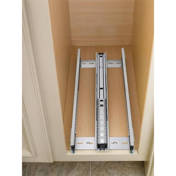 Cabinet-Organizers - Adjustable Wood Pull-Out Organizers for Kitchen or  Vanity Base Cabinet - Full Extension Tri-Slides - by Rev A Shelf
