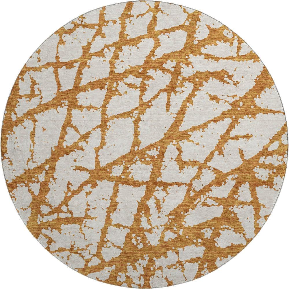 Addison Rugs Mayfield Premium Machine Washable Abstract AMF972 Copper 8 ...