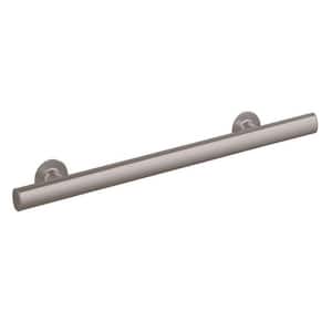 24 in. x 1.5 in. Straight Bar with Narrow Grip in Nickel