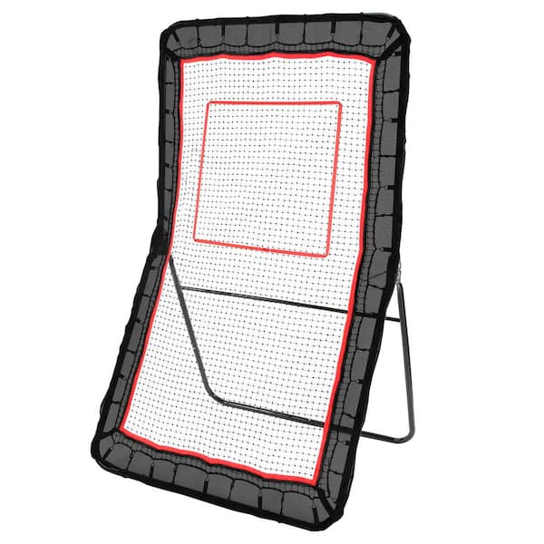 Lacrosse Rebounder 4 x 7 ft. Volleyball Bounce Net Baseball Softball Training Screen Adjustable Angle in. Back