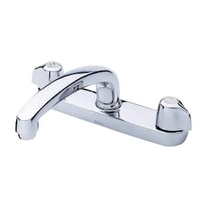 Gerber Classics 2-Handle Deck Mount Standard Kitchen Faucet in Chrome