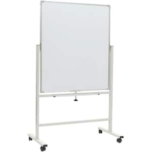 Excello 36 in. x 42 in. Reversible Whiteboard on Wheels (White)