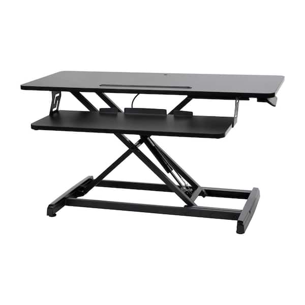 Carnegy Avenue 36 in. Rectangle Black Laminate Computer Desk