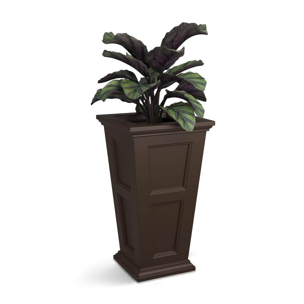 Fairfield 28 in. Tall Self-Watering Espresso Polyethylene Planter price history on PriceWatchPro