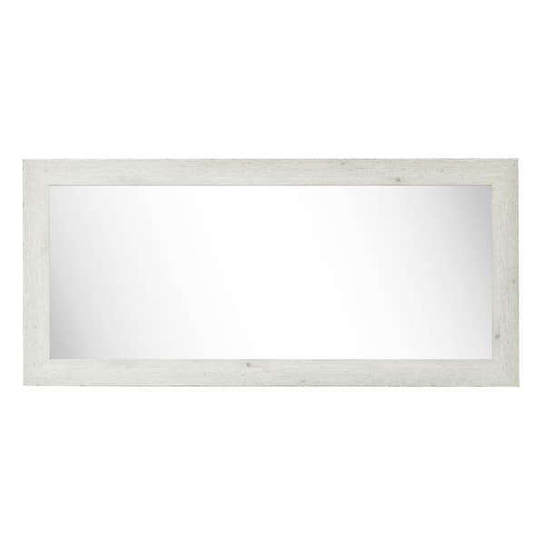 Unbranded 30 in. W x 59 in. H Framed Rectangular Bathroom Vanity Mirror in White