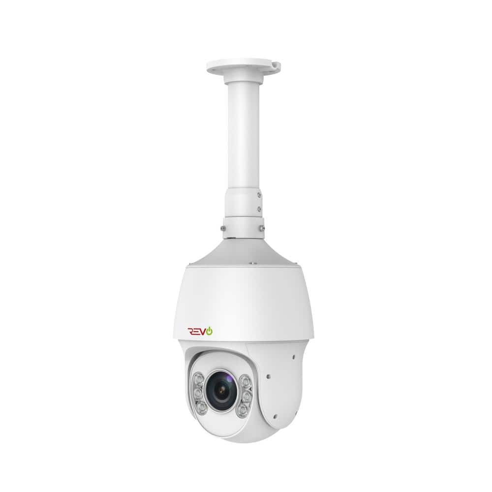 Revo Ultra Plus HD Wired Commercial Grade Outdoor/Indoor IP66 Dome 1080p 22X Zoom PTZ IP Surveillance Camera, White -  RUPTZ22X-1ACM