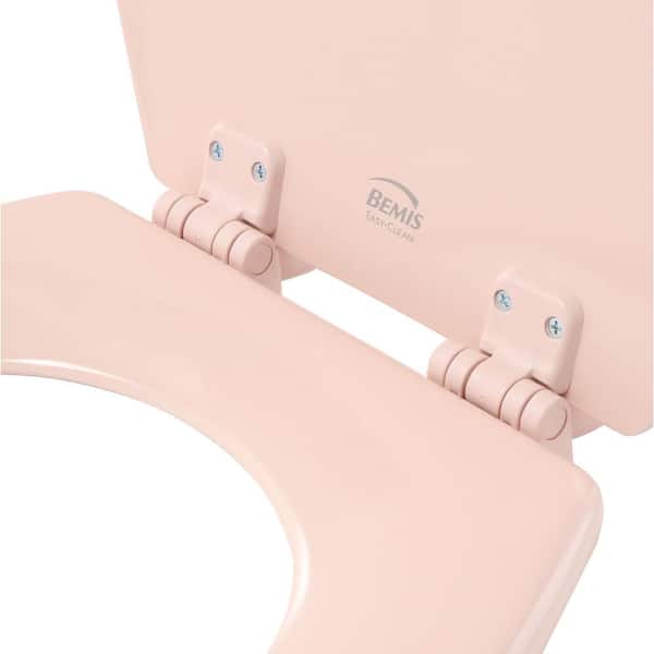 Pink" for sale online Venetian "Bemis 500EC063 Molded Wood Round Toilet Seat With Easy Clean and Change Hinge 