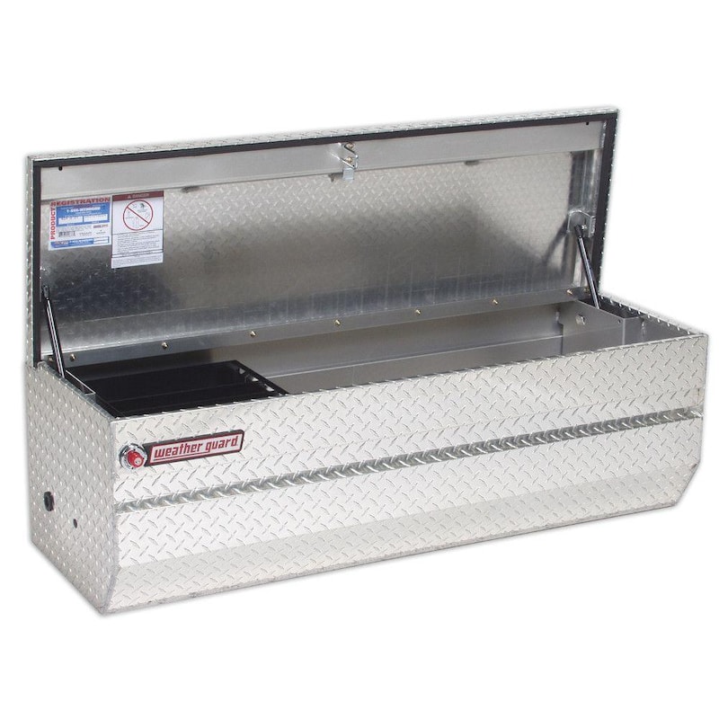 55 Diamond Plate Aluminum Full Size Chest Truck Tool Box