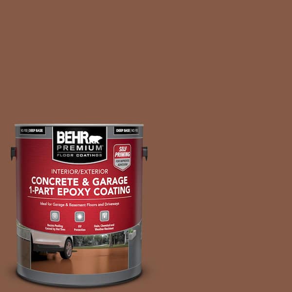BEHR PREMIUM 1 gal. #PFC-20 Coronado Self-Priming 1-Part Epoxy Satin Interior/Exterior Concrete and Garage Floor Paint