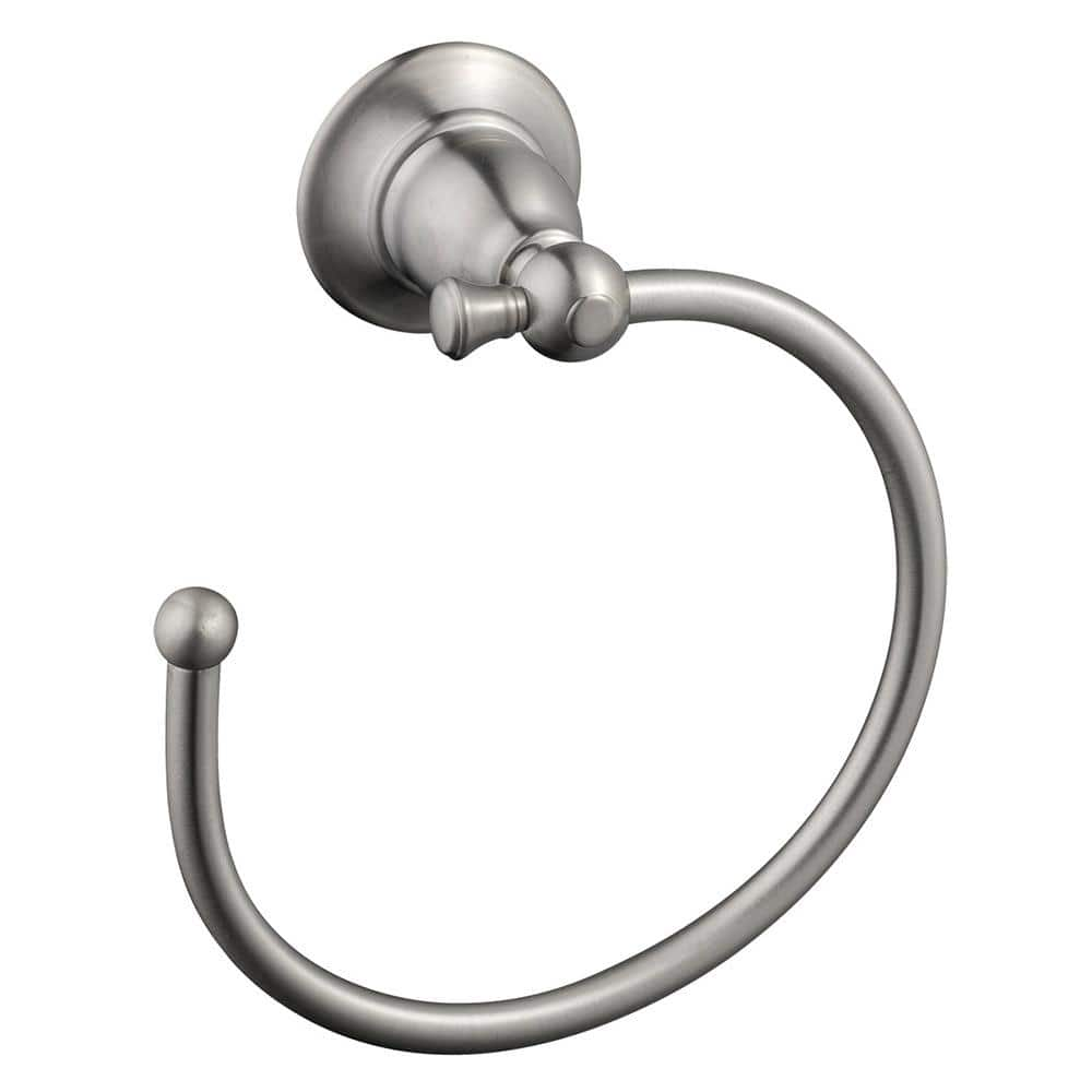 Design House Oakmont Towel Ring in Satin Nickel