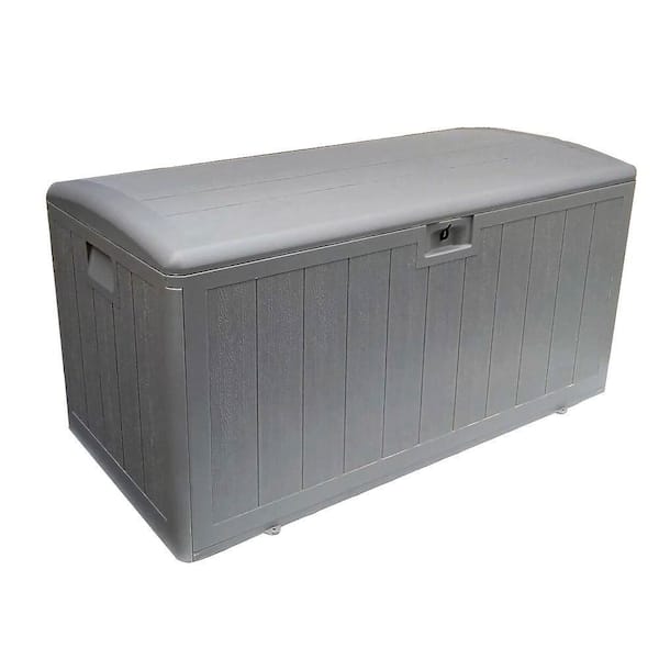 Plastic Development Group 73 Gal. Driftwood Storage Deck Box