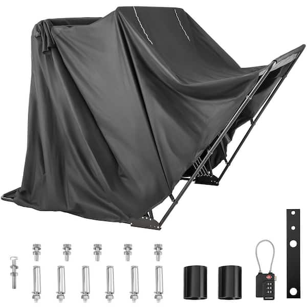 SVOPES 106.3 x 41.3 x 61 in. 154.65 sq. ft. Motorbike Shelter Durable Waterproof Cover 600D Oxford Bike Metal UV Protection,