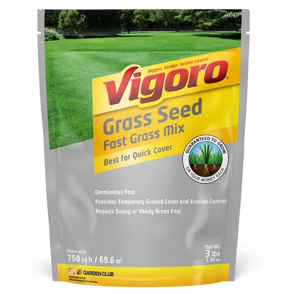 Vigoro 3 Lb Fast Grass Seed Mix The Home Depot