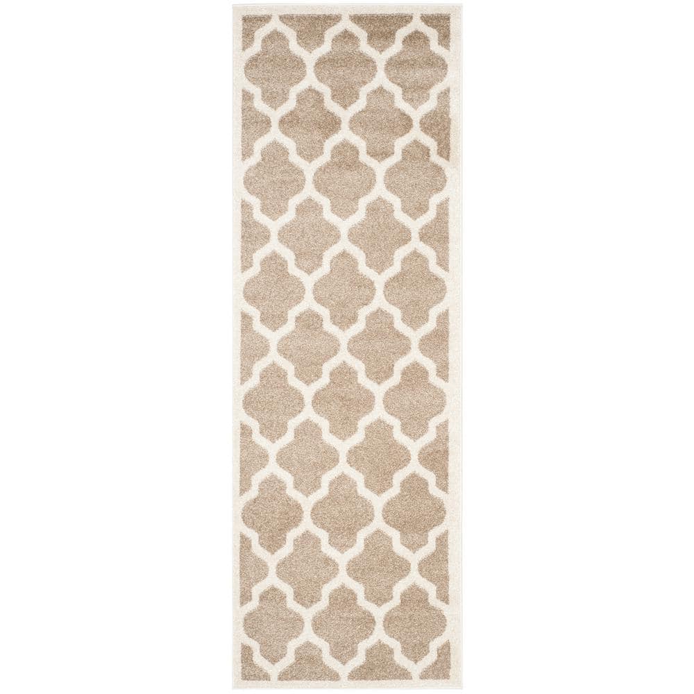Amherst Wheat/Beige 2 ft. x 7 ft. Geometric Trellis Runner Rug price history on PriceWatchPro