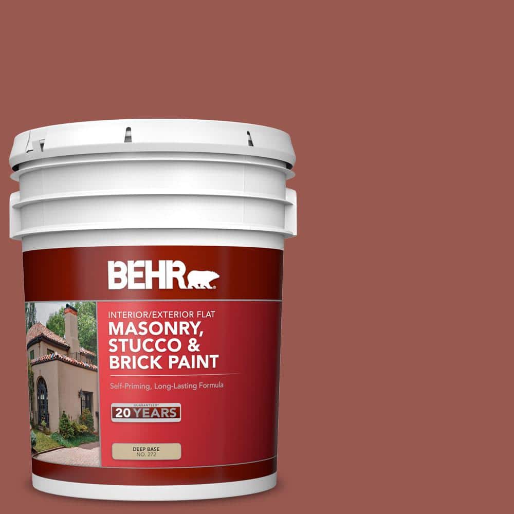 5 gal. #S160-6 Red Potato Flat Interior/Exterior Masonry, Stucco and Brick 