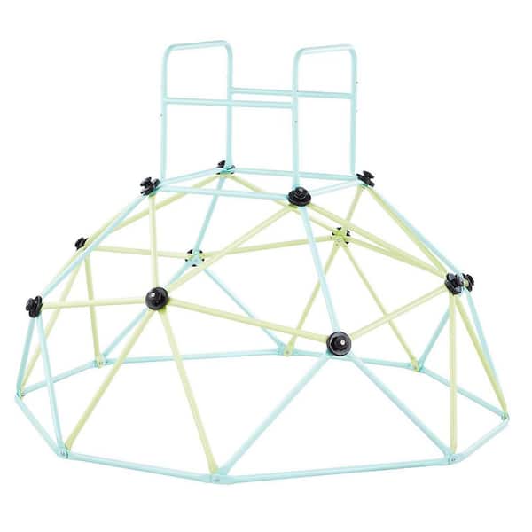 Climbing Dome, 6 ft. Geometric Dome Climber for Kids, 600 lbs. Loading Indoor/Outdoor Jungle Gym Playground Blue