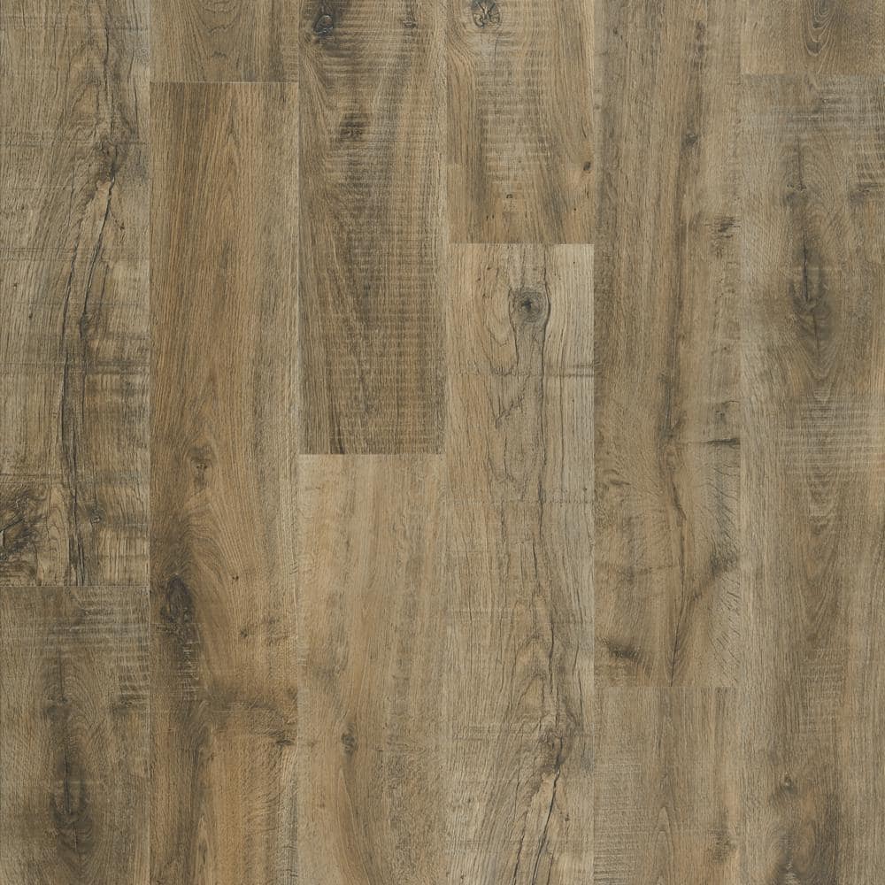 Pergo Take Home Sample - Tanned Chester Oak Waterproof Antimicrobial-Protected Laminate Wood Flooring, Medium