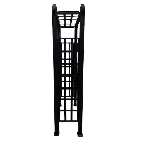 Oakland Living Black Modern Aluminum Garden Arbor Arch GA-5500-BK