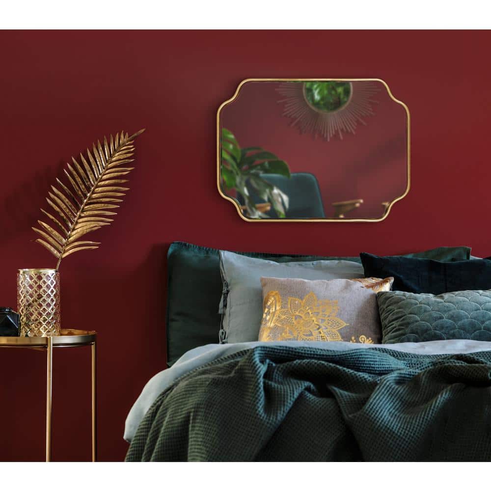 Plumley Traditional Full-Length Gold Wood Framed Mirror
