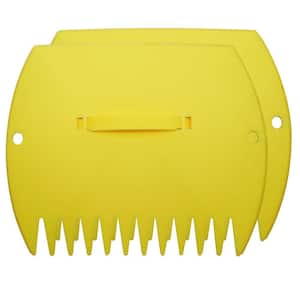 Garden Leaf Collecting Tool Claws Leaf Scoops (Yellow)