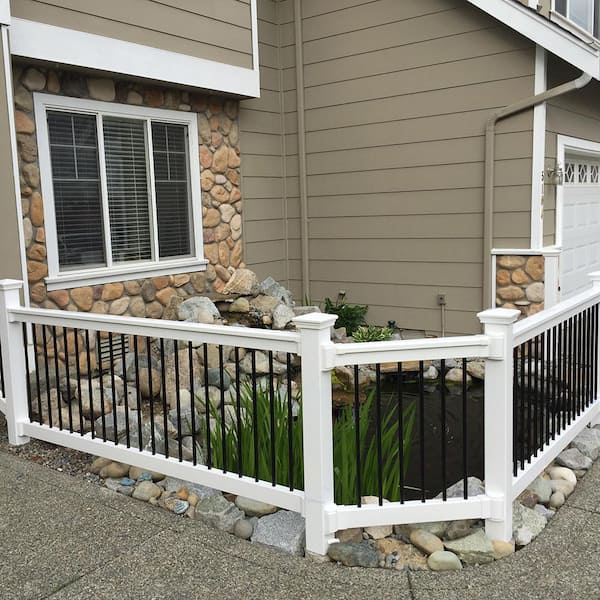 Bellaire 3.5 ft. H x 4 ft. W White Vinyl Railing Kit