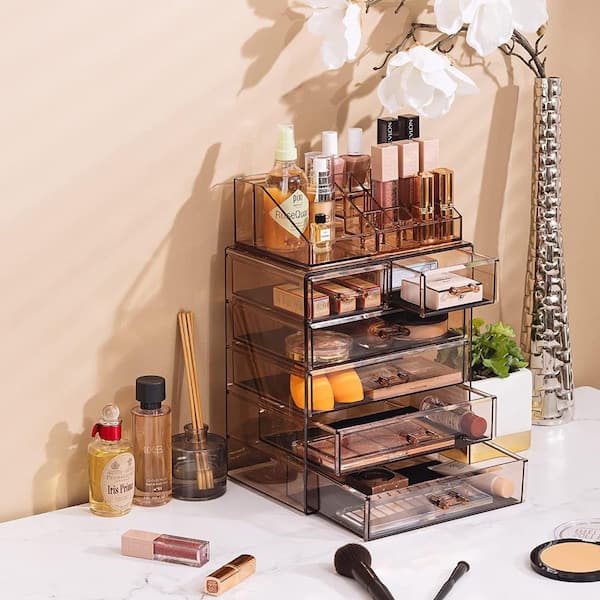 MARRONCREAM コスメラック Sorbus Freestanding 6-Drawer 6.25 in. x 14.25 in. 1-Cube Cosmetic