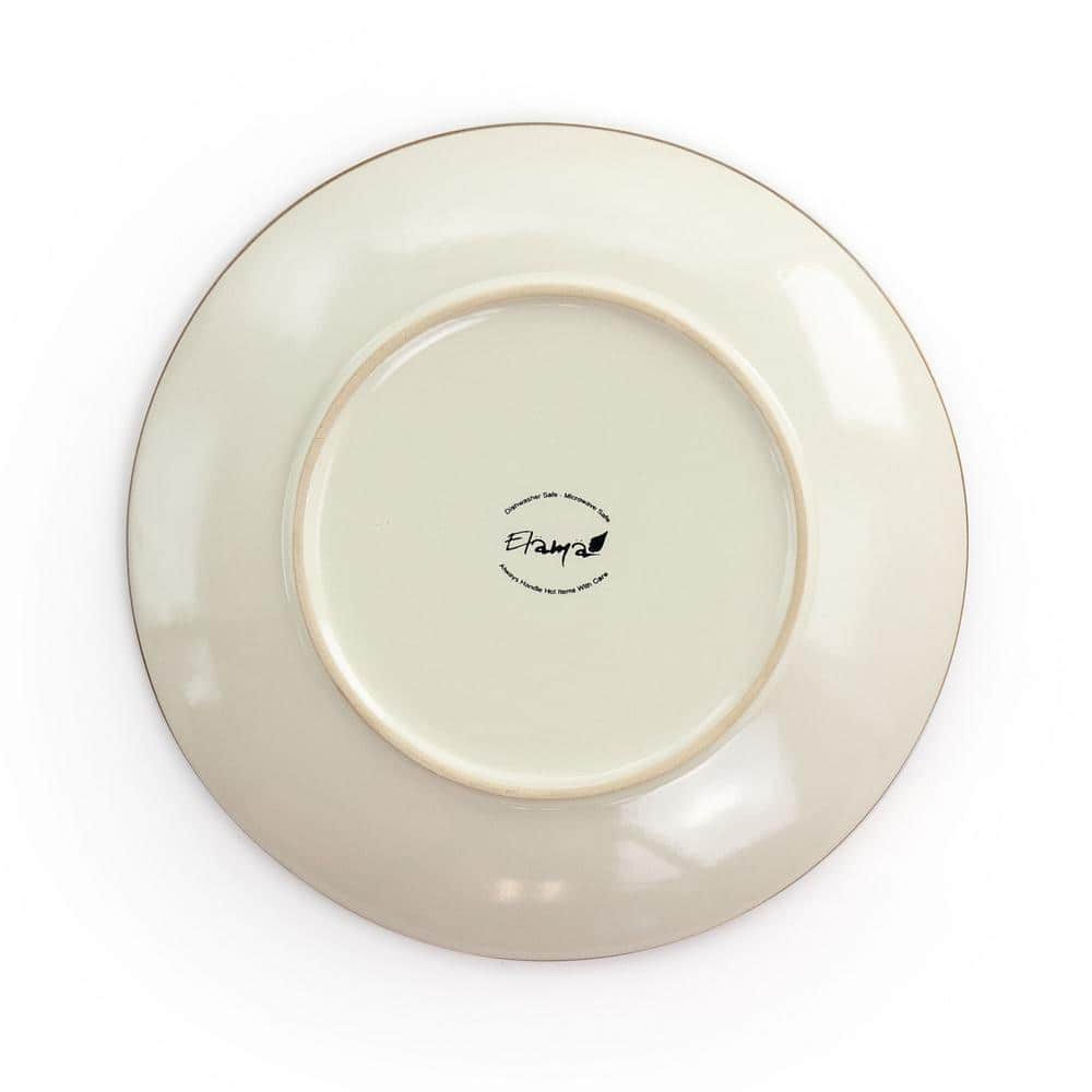 Honey Ivory Textured Ceramic 16-Piece Dinnerware Set