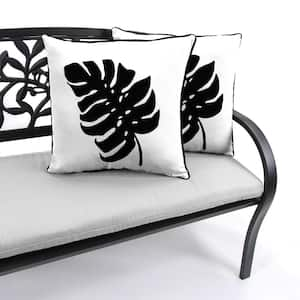 16 in. L x 16 in. W x 4 in. T Outdoor Throw Pillow in Cabana Palm