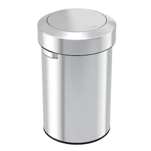 17 Gal. Stainless Steel Swing Top Trash Can