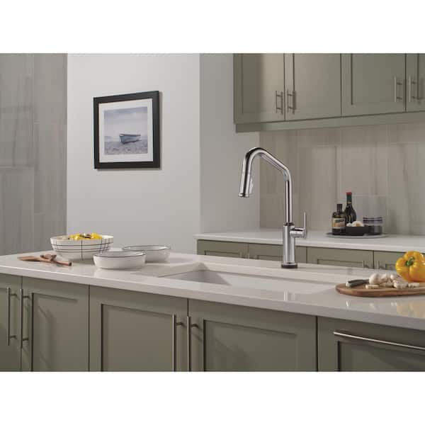 Cordova Touch2O Touchless Arctic Stainless 17.56 in. H Pull Down Sprayer Kitchen Faucet with 360 Degree Swivel Spout