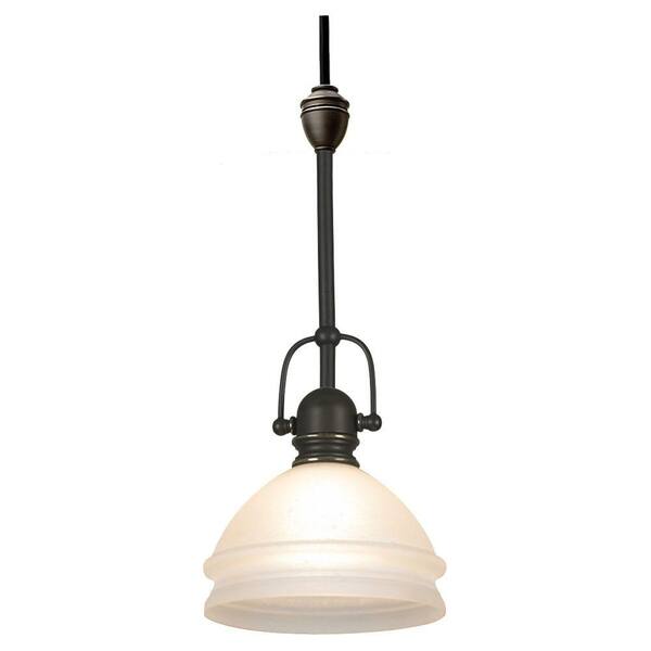 Generation Lighting Transtions Convertible 1-Light Antique Bronze and Dusted Ivory Pendant Assembly-DISCONTINUED