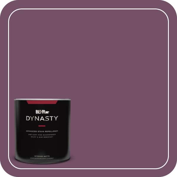 BEHR DYNASTY 1 qt. #690D-7 Radicchio Matte Interior Stain-Blocking Paint and Primer