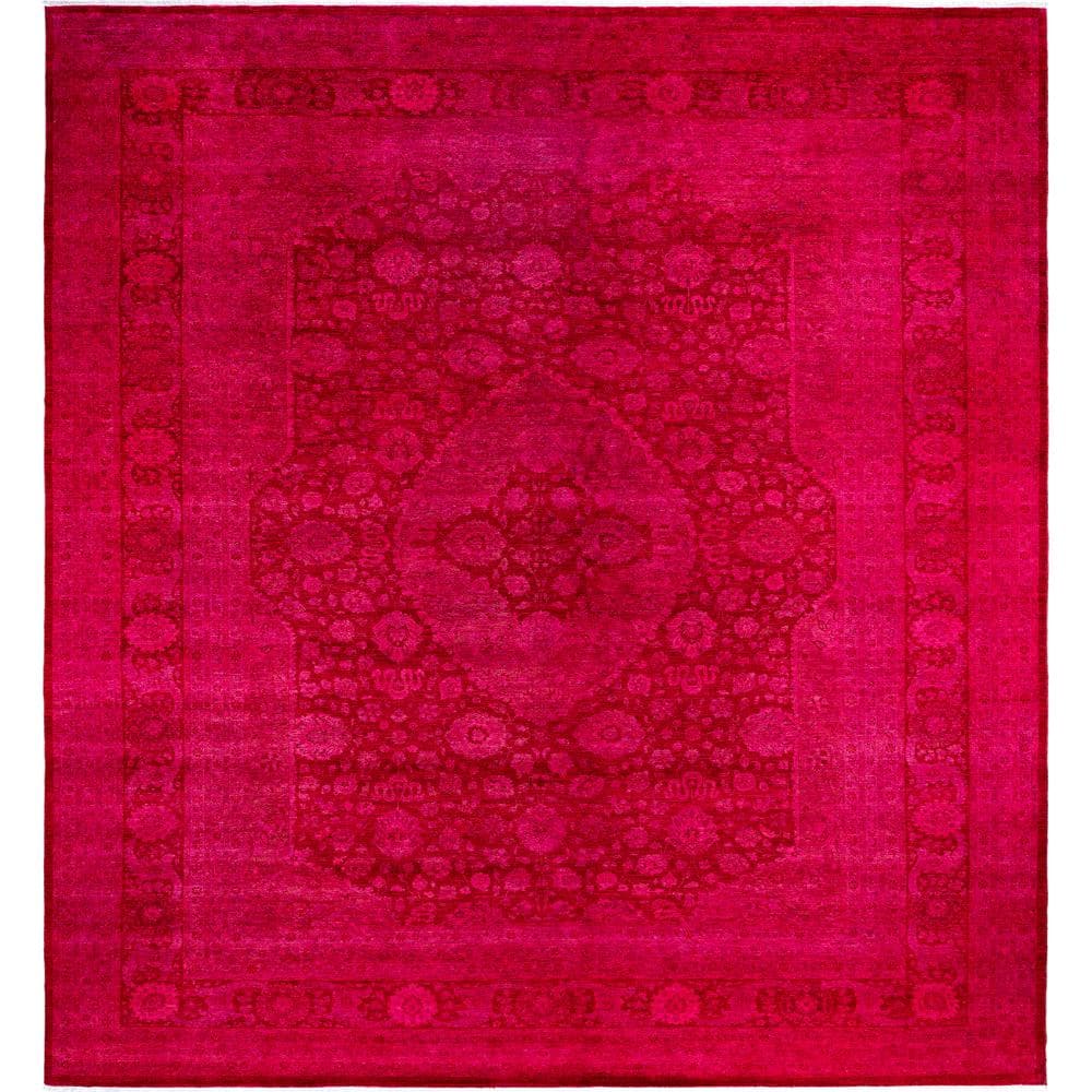 Fine Vibrance Pink 10 X 14 Hand-Knotted Wool Indoor Area Rug price history on PriceWatchPro