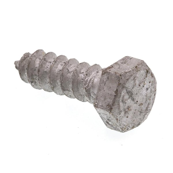 Prime-Line 5/16 in. x 1 in. A307 Grade A Hot Dip Galvanized Steel Hex Lag Screws (25-Pack)