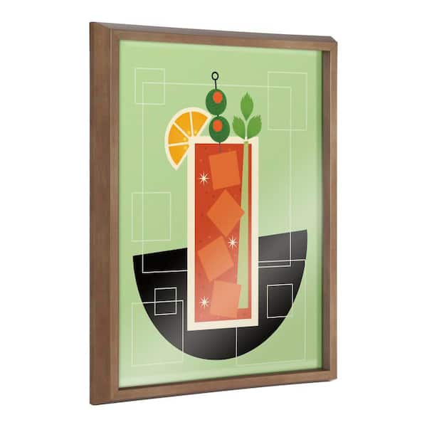 Blake "Bloody Mary" by Amber Leaders Designs Framed Glass Art Print 16 in. x 20 in.