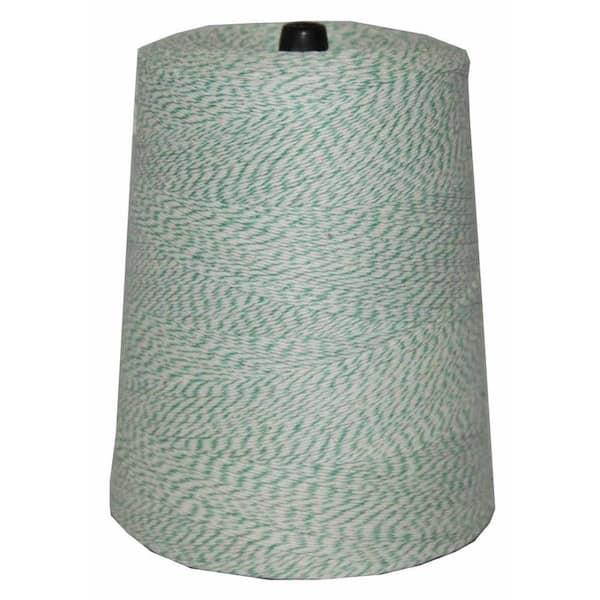 T.W. Evans Cordage 4-Ply 9600 ft. 2 lb. Twine Cone in Variegated Green and White