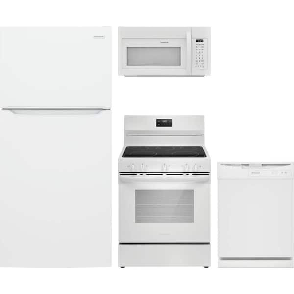 18 cu. ft. Top Freezer Refrigerator with 5 Burner Freestanding Range and Dishwasher