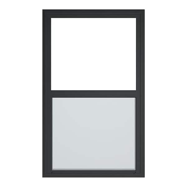 Ply Gem 35.5 in. x 59.5 in. 500 Series Black Vinyl Single Hung