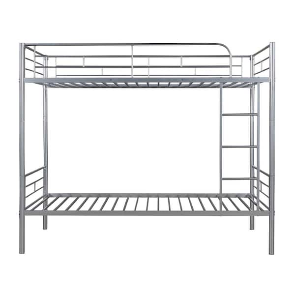 ATHMILE Silver Metal Frame Twin Bed Frame