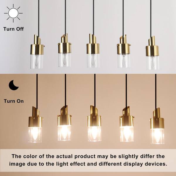 Zevni Iphigenia Modern 5-light Black and Electroplated