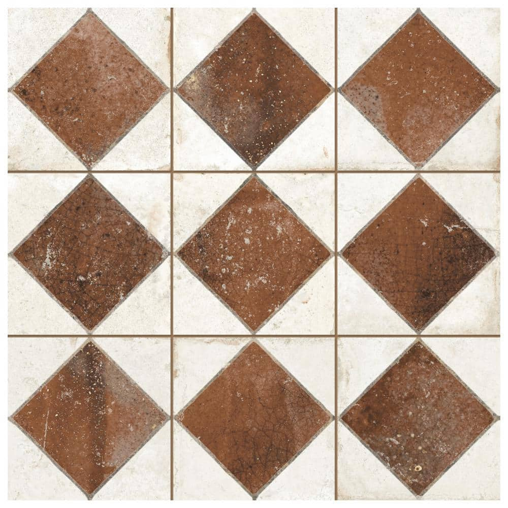 Merola Tile Kings Arles Brown 4-3/8 in. x 13 in. Ceramic Floor and Wall ...