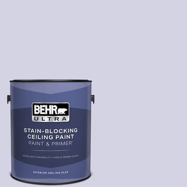 BEHR ULTRA 1 gal. #M550-2 Lavender Memory Ceiling Flat Interior Paint and Primer