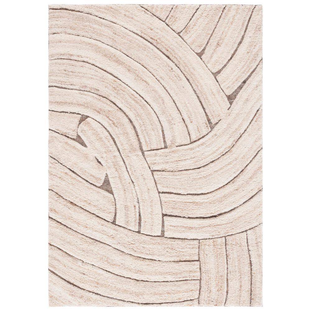 Casablanca 5 ft. x 8 ft. Natural/Beige Abstract Swirls Area Rug price history on PriceWatchPro