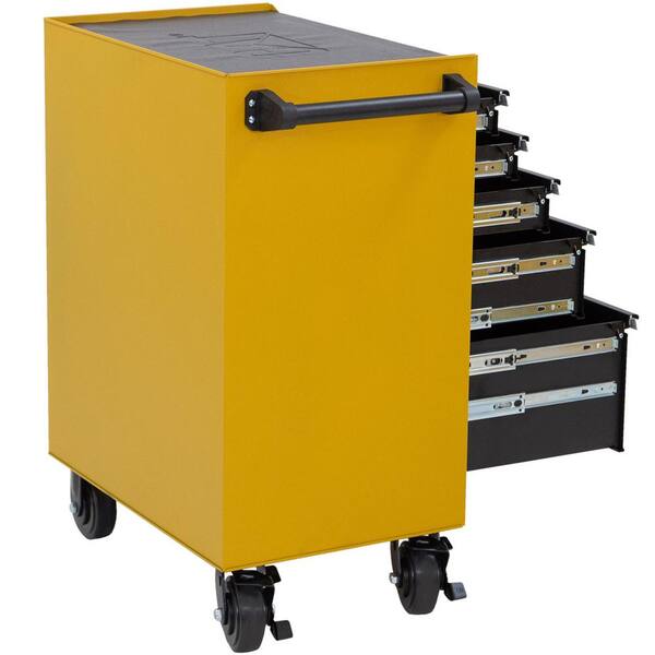 CAT Heavy-Duty 26 in. 5-Drawer Yellow 16-Gauge Steel Rolling Tool Cabinet  with Keyed Locking System CT1AYR - The Home Depot
