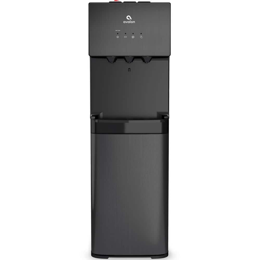Black Stainless Steel Bottom Loading Water Cooler Dispenser