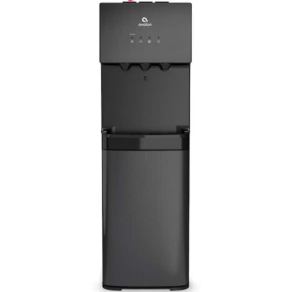 Avalon A3BLK Self-Cleaning Water Cooler Water Dispenser - 3 Temperature Settings Black Stainless Steel - 3