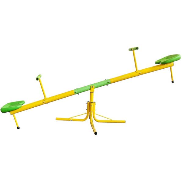 360 ° Rotating Outdoor Multicolor Metal Spinning Seesaw Kids' Sit and Spin Teeter Totter