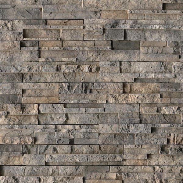 Terrado Rockford Multi 4 in. x 20 in. Natural Finish Cement Stone Look Ledger Panel Wall Tile (172.8 sq. ft./Pallet)