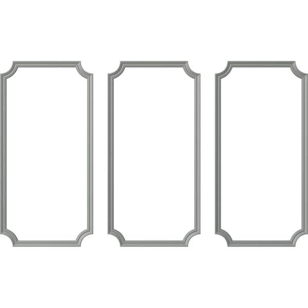 Ekena Millwork 13.35 Sq. Ft. Unfinished Polyurethane Panel Moulding Kit (Triple Panel)